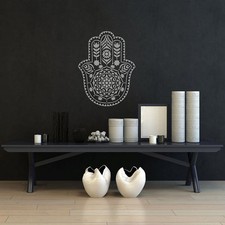 Hamsa Hand Mandala Stencil - Large Mandala Stencil for Painting DIY Wall Art