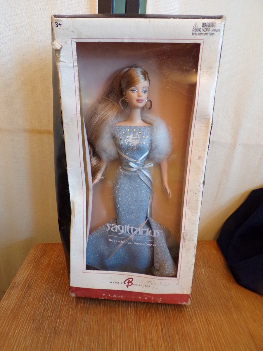Mattel Barbie Sagittarius Zodiac Sign Pink Label Collection w/Doll Mattel Barbie Sagittarius Zodiac Sign Pink Label Collection w/Doll
