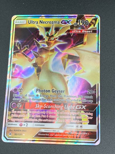 Ultra Necrozma GX 95/131 ULTRA RARE SM Forbidden Light Set Pokemon NM HOLO 2018 - Picture 3 of 4
