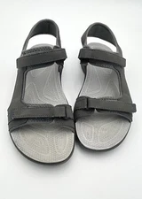 Capelli Women’s Grey Adjustable Strap Sandals Size 9