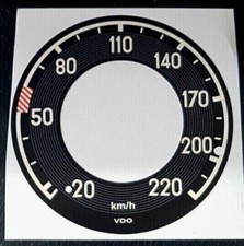 Mercedes Pagode W111 W112 W113 Tacho Tachofolie Tachoscheibe  Mwst. ausweisbar