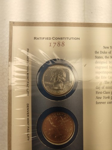 US Mint New York STATEHOOD COLLECTION 2001 Ever Upward Original Mint Pack P & D - Picture 3 of 4