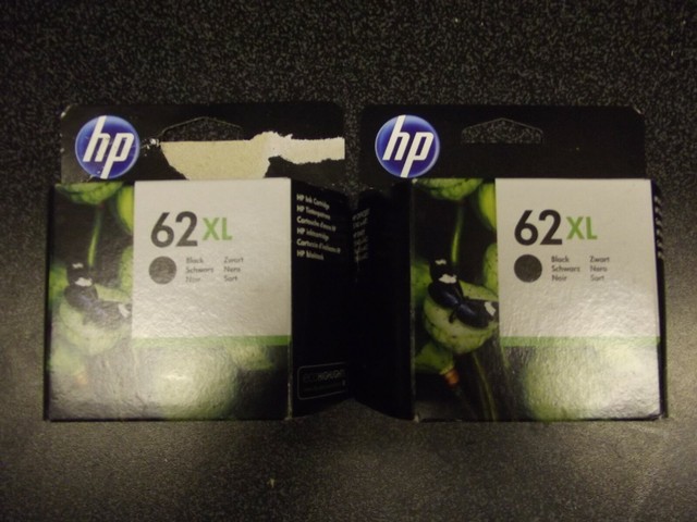 2x Original HP 62xl Black Ink Cartridges for Envy 7640 Inkjet Printer for sale online | eBay