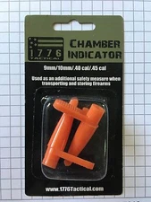 Empty Gun Chamber Indicator Orange Flag Qty. 2 Flags Per Pack