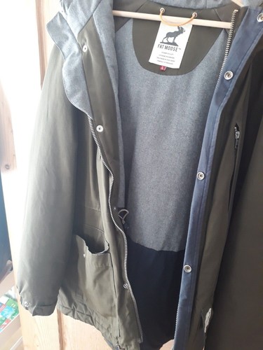 FAT MOOSE Jacke Gr L moosgrün, gefüttert, warm - Bild 3 von 6