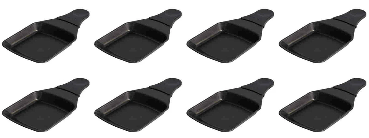 Lot 8 Coupelles Pour Raclette TEFAL – XA400202 – Noir, Pour Appareil Gourmet