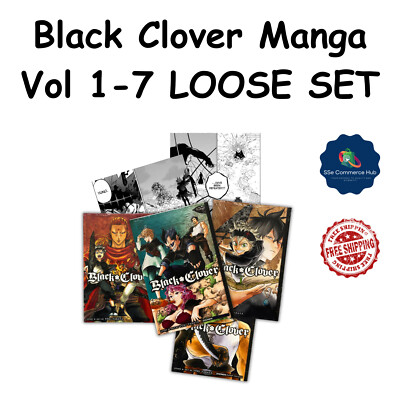 Black Clover Manga, Loose, English, Yuki Tabata, Vol 1-7, Free Shipping, *new*.
