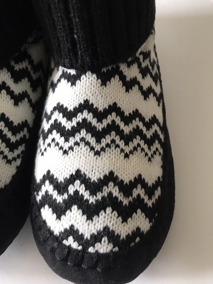 ZAPATILLAS JUNIOR'S ROXY NEGRO/BLANCO TEJIDO ONDA MACARRÓN PIEL SINTÉTICA FORRADAS TALLA 8 NUEVAS CON ETIQUETAS Foto 2 de 4