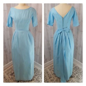pale blue graduation dress