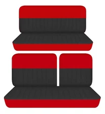 Fits 1958 AMC rambler american super 2dr front 40-60 top and Rear seat covers