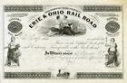 18_ Franklin Canal Company's Erie & Ohio Rr Stock Certificate