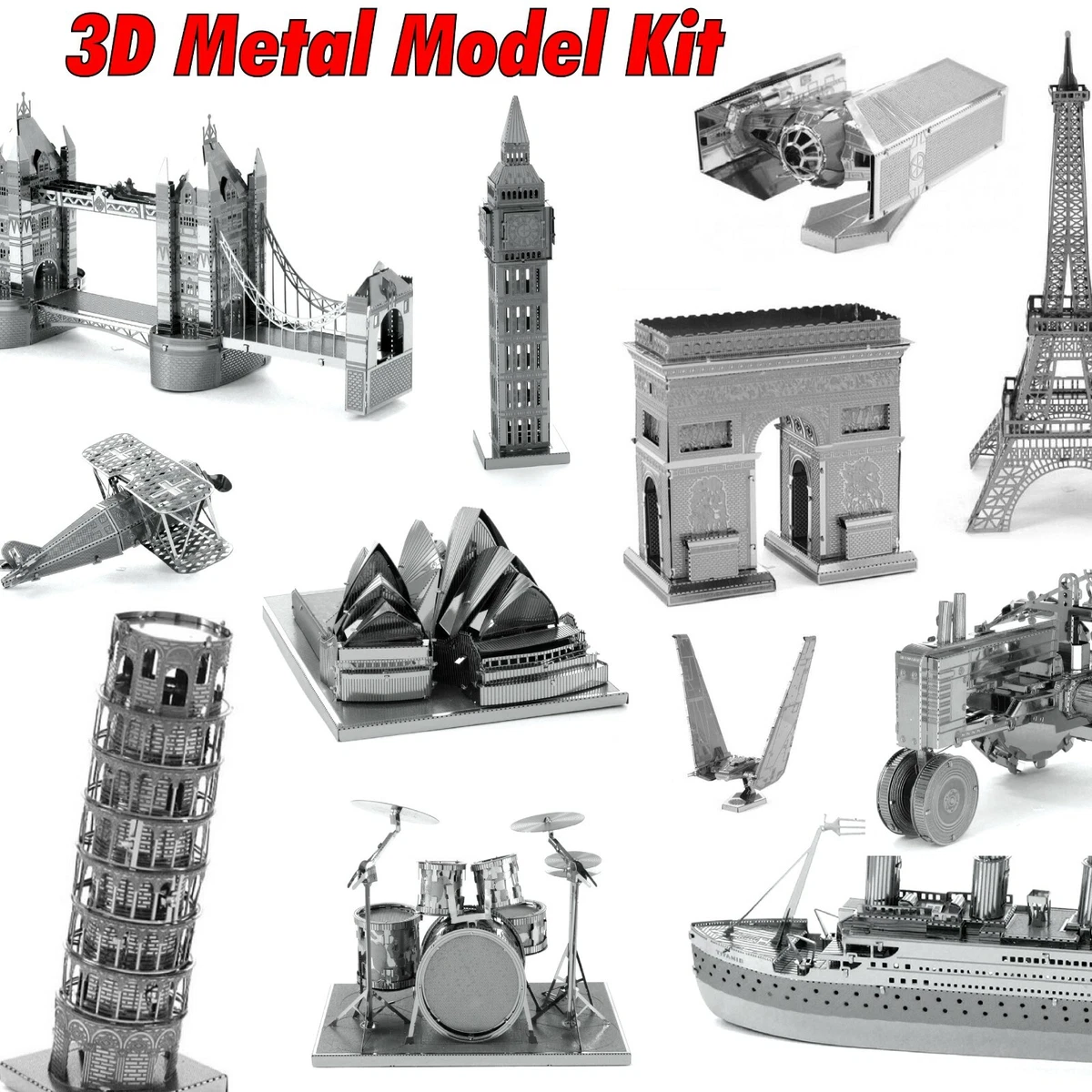 3D Metal Puzzle Model Kit Adult Educational Toy Building Engineering Gift  AU