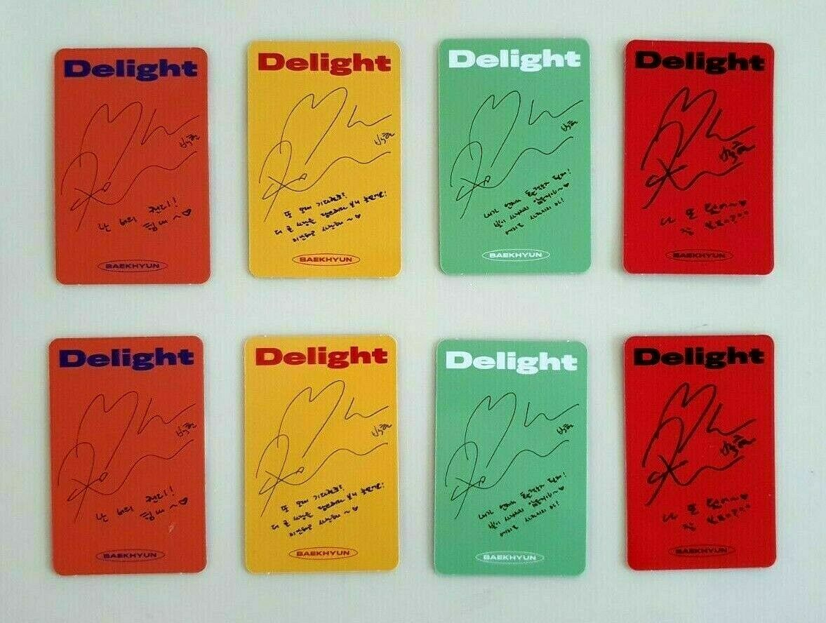 EXO Baekhyun 2nd Mini Album Delight Official Photocard Photo Card