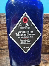 Charcoal Body Buff Exfoliating Cleanser by Jack Black, 16 oz