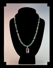 White Fox Creation: Wild Horse Magnesite and Turquoise Necklace