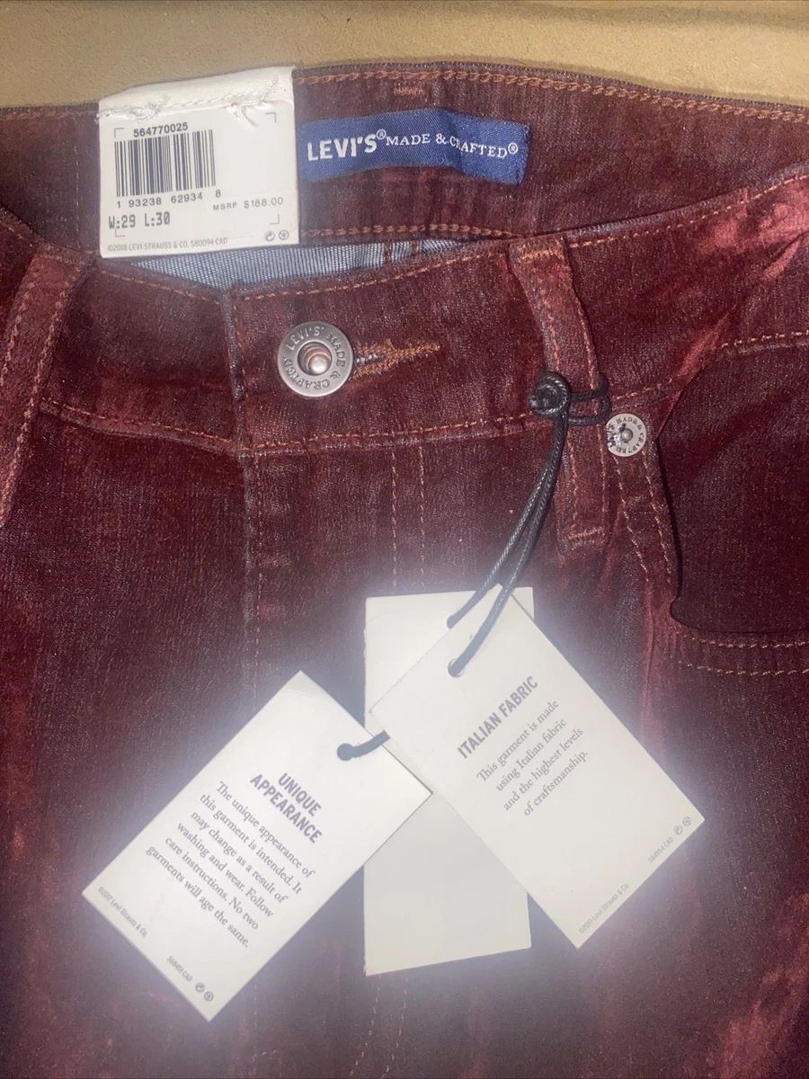 Levi's velvet jeans deals