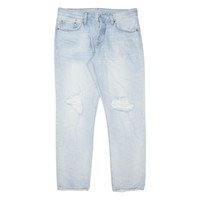 LEVI'S 501CT Jeans Distressed Womens Blue Regular Tapered W32 L28
