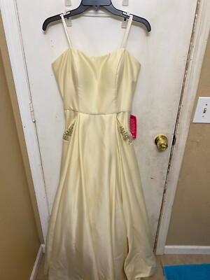 strapless open back dress Open-Back Long Stretch Satin Prom Dress