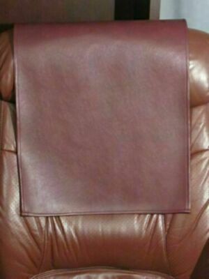 Burgundy Recliner Original Lambskin Leather Handmade Furniture Headrest Chair