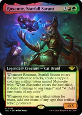 MTG FOIL Roxanne, Starfall Savant Extended Art  - Outlaws of Thunder Junction