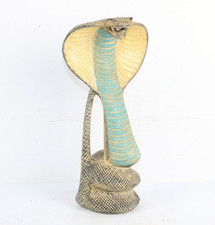PHARAONIC ANCIENT EGYPTIAN ANTIQUE Style Snake Royal Cobra Protection Statue BA