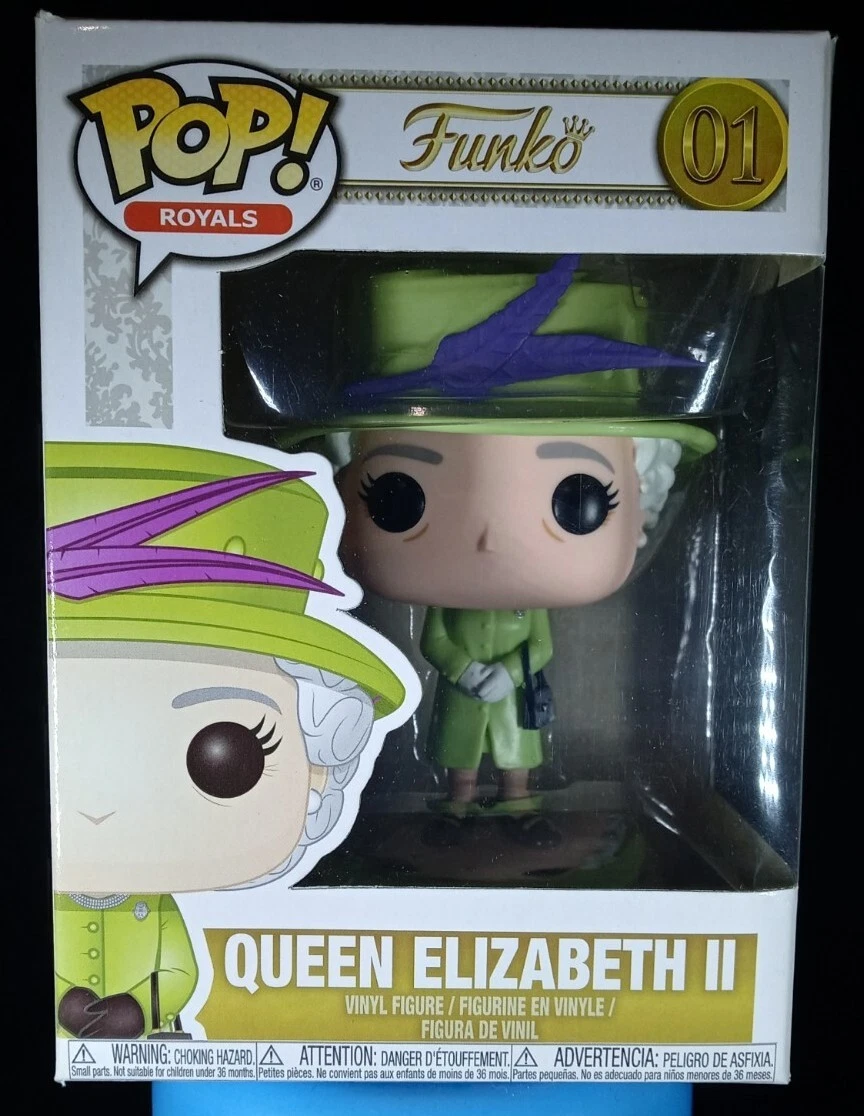 Funko POP ROYALS - - #01 QUEEN ELIZABETH II -- Green Dress The Royal Wedding