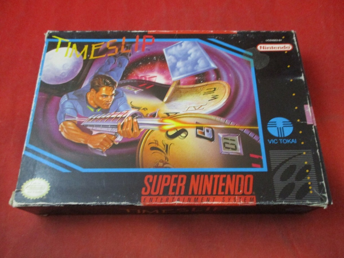 Time Slip (Super Nintendo SNES 1993) COMPLETE w/ Box manual game