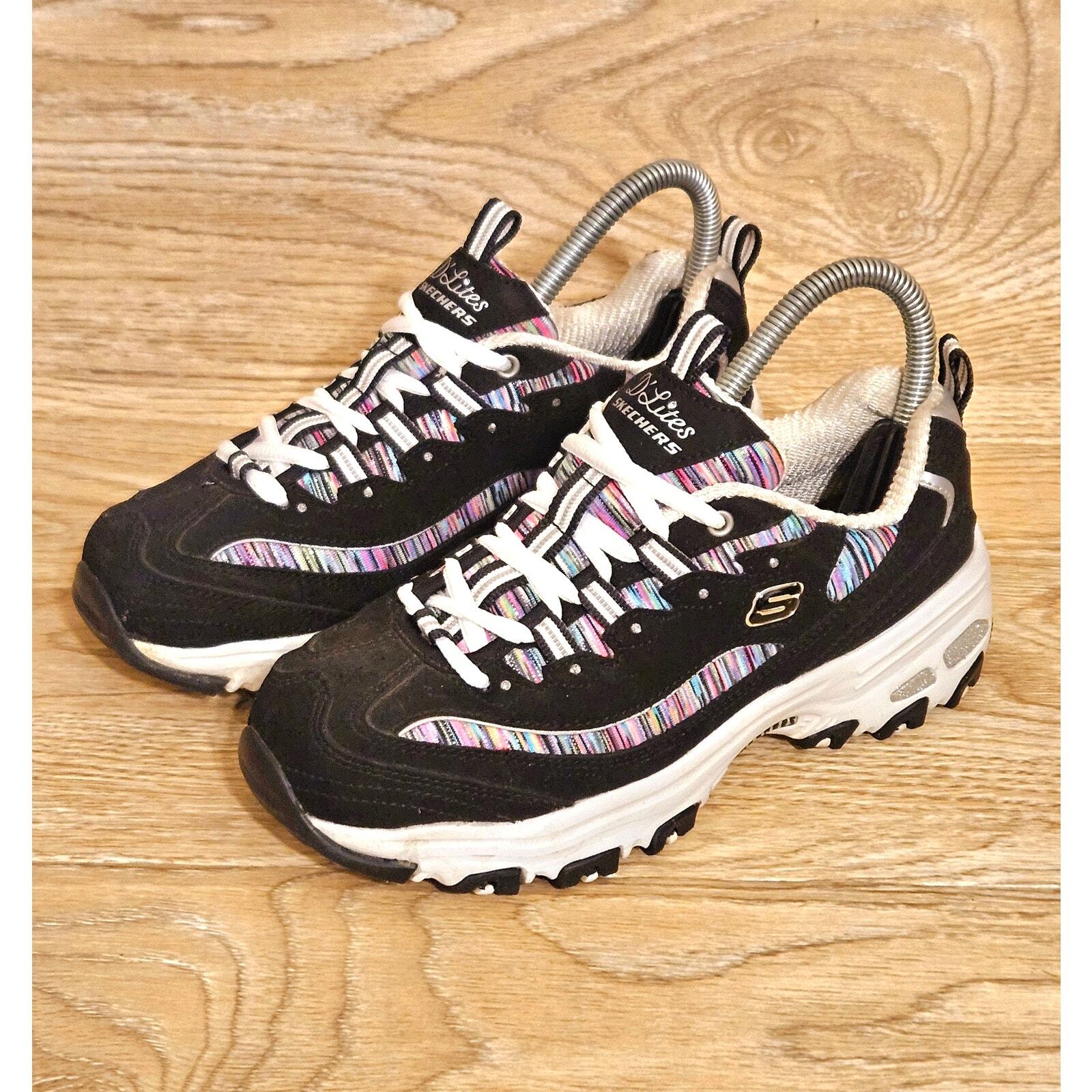 Skechers D'Lites Interlude Women's US Size Black Suede 11978