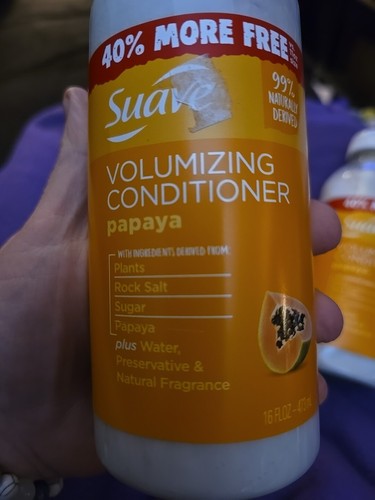 (2 Pack) Suave - PAPAYA Volumizing Hair CONDITIONER - 11 oz + 40%= 16 oz B3 - Picture 8 of 10