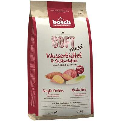 Bosch Soft Maxi Wasserbüffel & Süßkartoffel - softe Kroketten, für große Hunde
