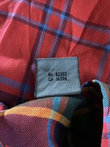 Vintage 90's Lizwear Shirt Women Medium Petite Plaid Button L/Sleeve Office Work - Picture 12 of 15