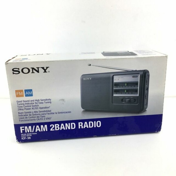 Sony ICF-38 Portable AM/FM Radio - Black for sale online | eBay