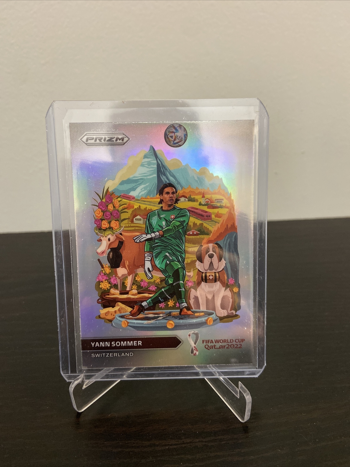 2022 Panini Prizm World Cup Qatar National Landmarks Yann Sommer Case Hit