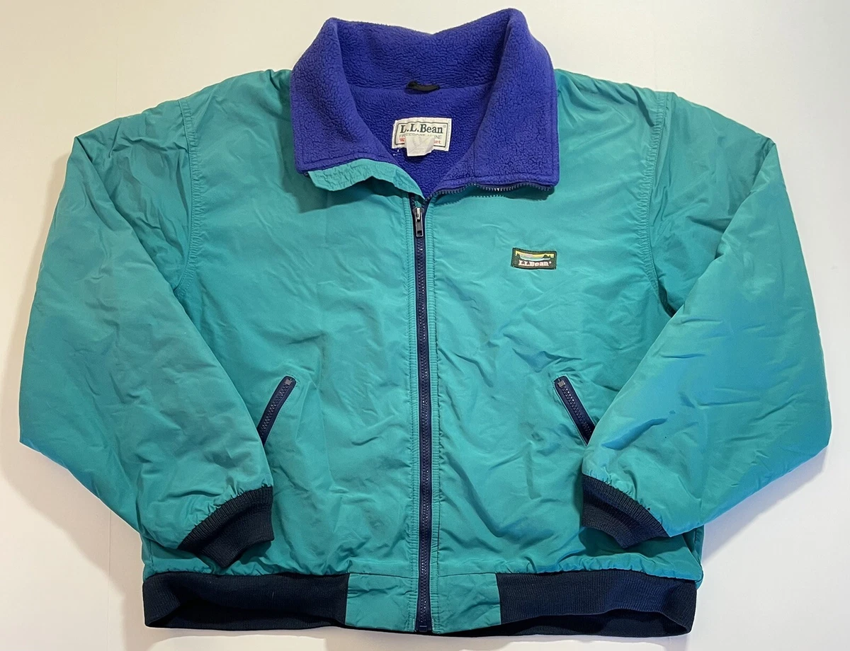 Vintage LL Bean Mens 90s USA Fleece Lined Warm Up Bomber Ski