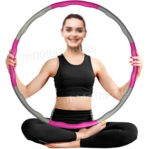100cm Fitness Hula Hoop Body Massage Waist Slim Exercise Hoola Hoops Foam Padded - Picture 9 of 11