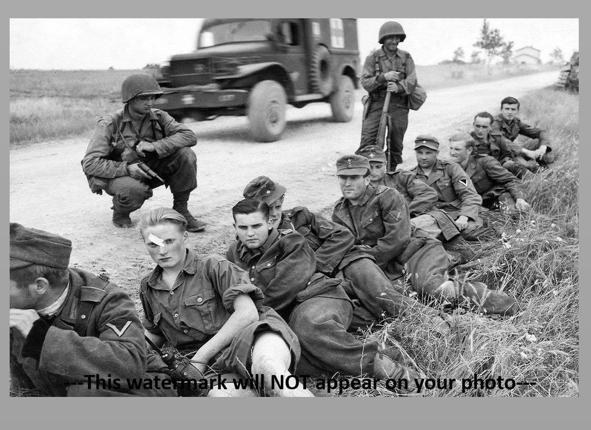 German POWs Captured PHOTO US Army Soldiers 3rd Inf. World German POWs Captured PHOTO US Army Soldiers 3rd Inf. World