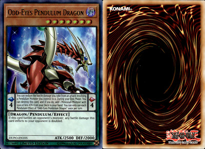 3 x Yu-Gi-Oh Card - DUPO-EN105 - ODD-EYES PENDULUM DRAGON (ultra