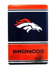 Denver Broncos 8" by 12" Tin Sign - NFL
