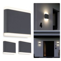 3 StüCk Giri Up Down Led Wandleuchte Anthrazit IP54 Warmweiß 230V