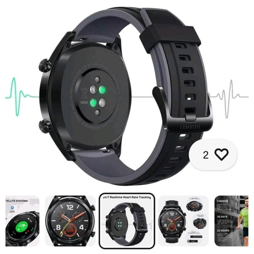 Huawei Watch GT Active Smartwatch (FTN-B19) Black - 第 2/4 張圖片