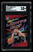 2023-24 Donruss Optic Luka Doncic Lights Out Red International SGC 10 Gem Mint
