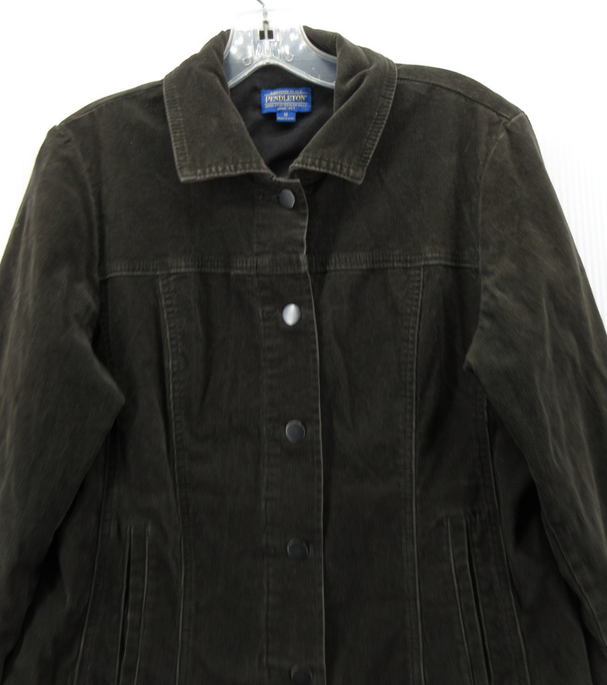 Pendleton Jacket Women Medium Brown Corduroy Coat… - image 2