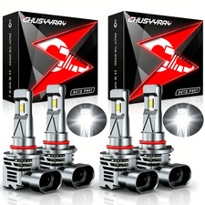 4x 9006 9005 Led Headlight Combo Bulbs For 2001-2005 Chevrolet Silverado 1500 Hd