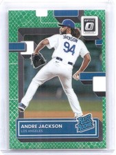 2022 Donruss Optic #48 Andre Jackson Green Dragon Prizm #/99