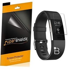  6 Pack Designed for Fitbit Charge 2 Screen Protector, Full Screen