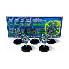 WOTC Star Wars Minis Starship Battles Droid Tri-Fighter (U) x5 NM