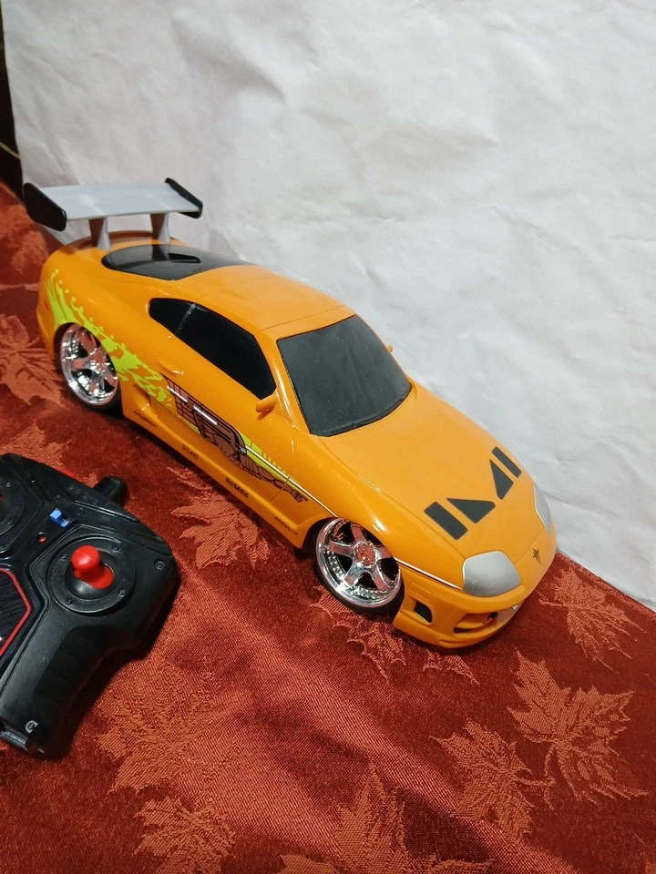 Fast & Furious Remote Control Car. Brains Toyota Supra. 12” USB Charge. Jada Toy - Image 4 of 4