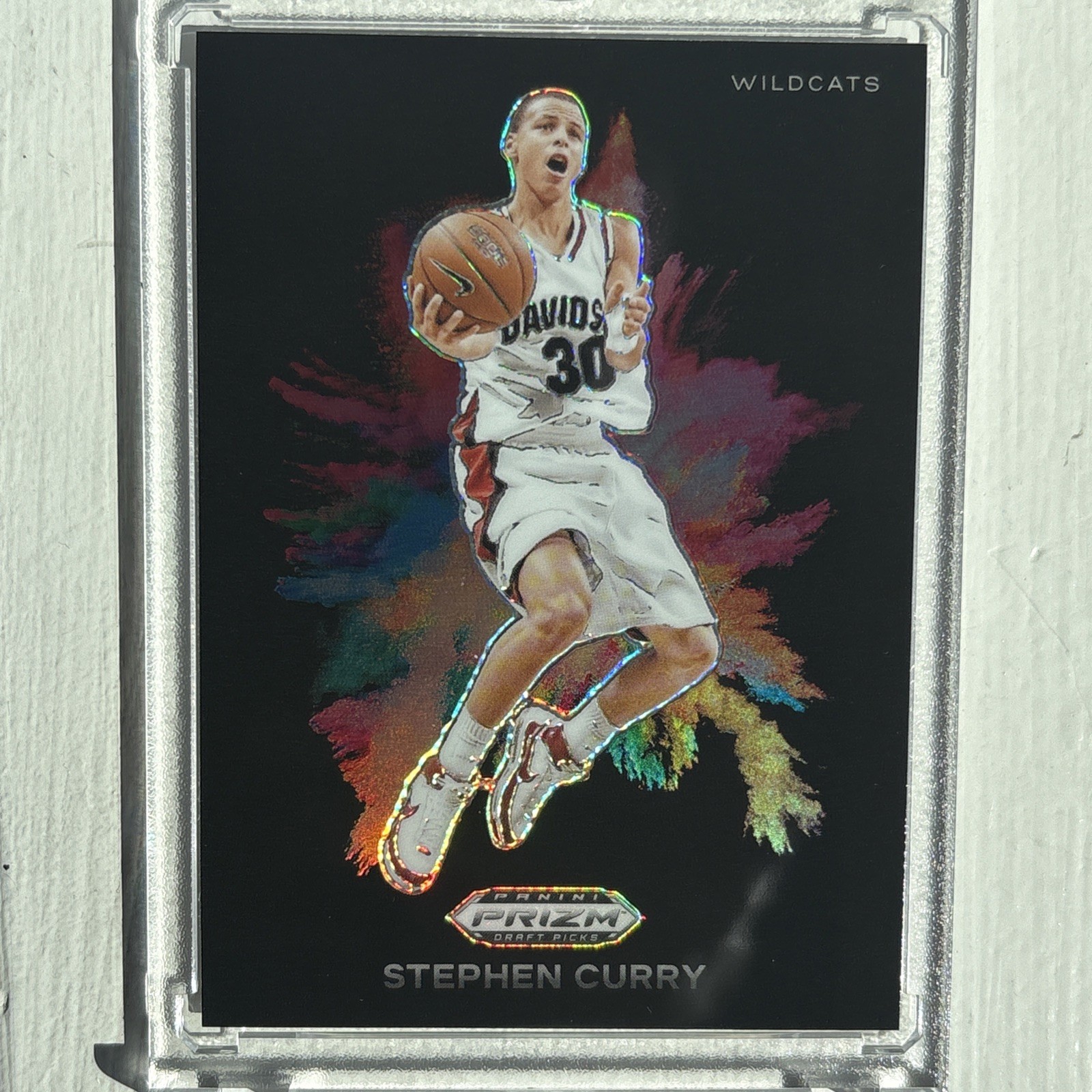 2024 Panini Prizm Draft Picks Black Color Blast Stephen Curry #9