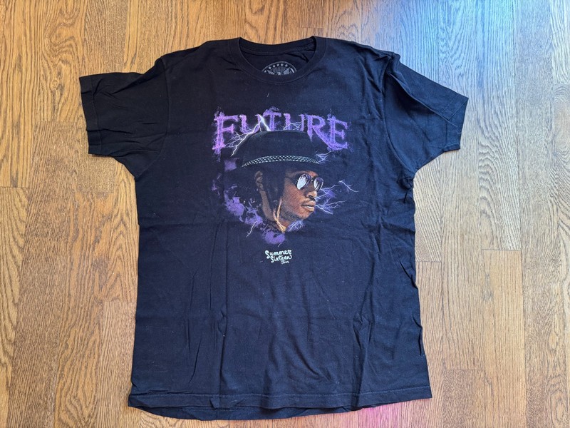 Future Summer Sixteen 2016 Tour Rap Black T-Shirt Men's Large
