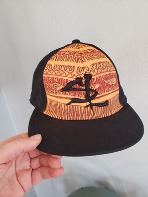 Salt Life, A Flex, Black, Orange Hat, One Size